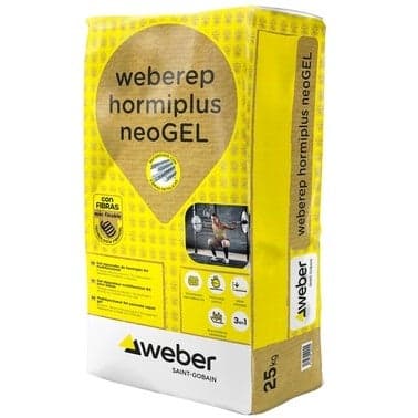 MORTERO REPARADOR R4 WEBEREP NEOGEL 25 KG pack 48 uds