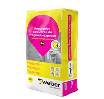 MORTERO REPARADOR R4 WEBEREP NEOGEL EXPRESS 25 KG pack 48 uds